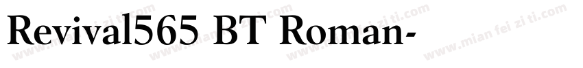 Revival565 BT Roman字体转换
